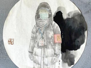 影像记录丨河北廊坊霸州：抗击疫情主题绘画作品（七）